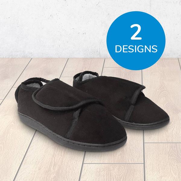 Comfy Wraps Hausschuhe mit Gelkern / S / schwarz